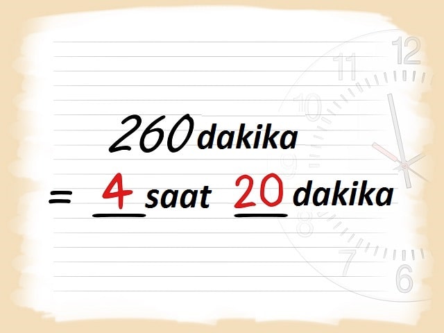 Dakika Saate Nasıl Çevrilir (Saat ve Dakikaya Çevirme) Adım 3 Dakika Saate Nasıl Çevrilir (Saat ve Dakikaya Çevirme) Adım 3
