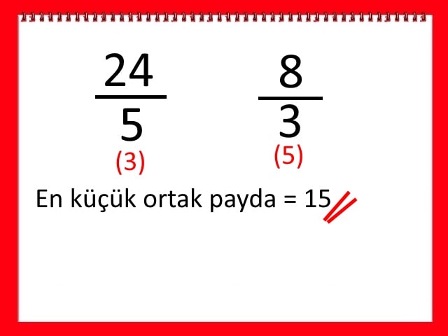 Tam Sayılı Kesirlerde Çıkarma İşlemi Nasıl Yapılır Adım 3